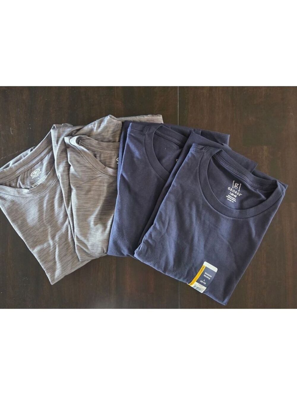 Set of 4 Men's L Size T-Shirts George and Athletic Works